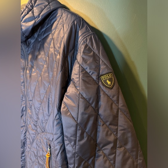 NWT! Polo by Ralph Lauren  Holborn Quilted Hooded Jacket Men’s Size L Navy - Picture 9 of 15